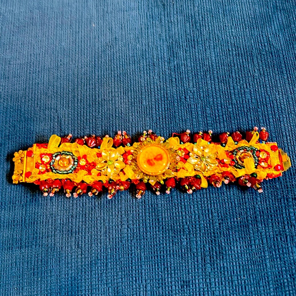 Super unique and colorful beaded bracelet from a museum in New Orleans
